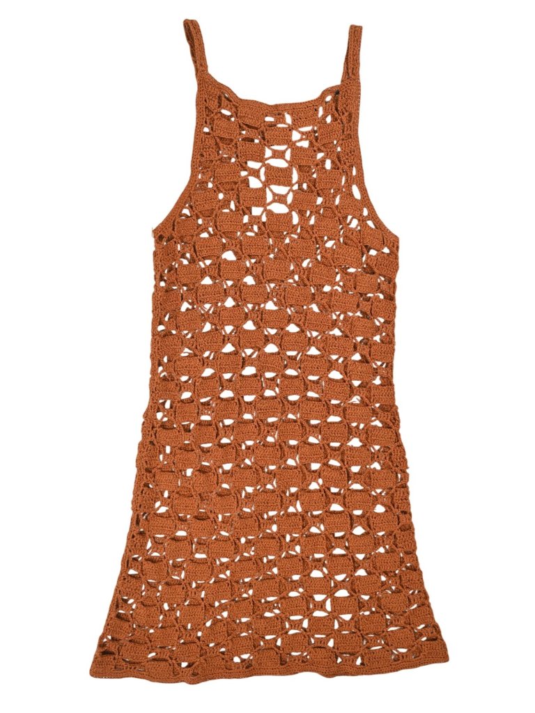 Cult Gaia Yara Knit Dress In Amber